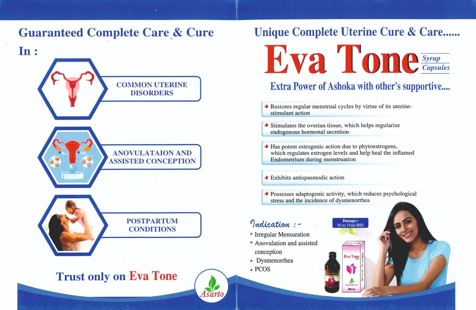 Eva Tone Ayurvedic women's healthcare and wellness product