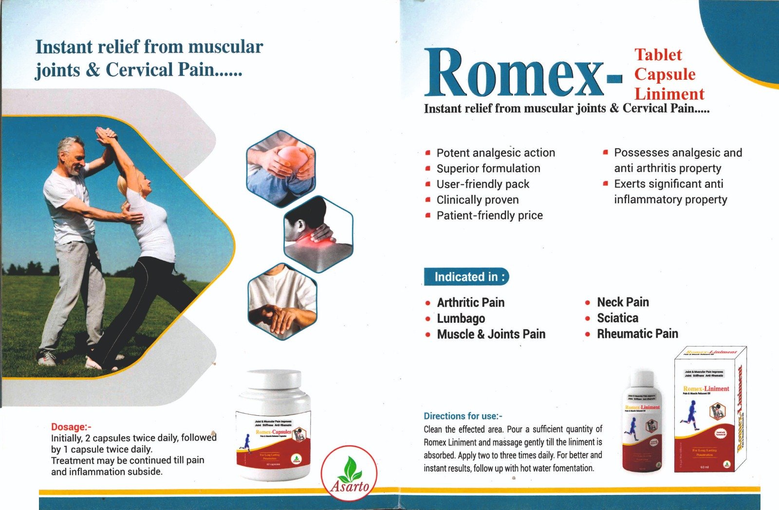 Romex Ayurvedic joint and muscle healthcare product